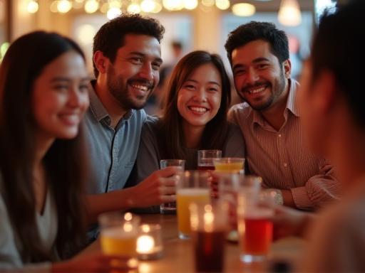 NipponFutureTech team members at a social event in Osaka