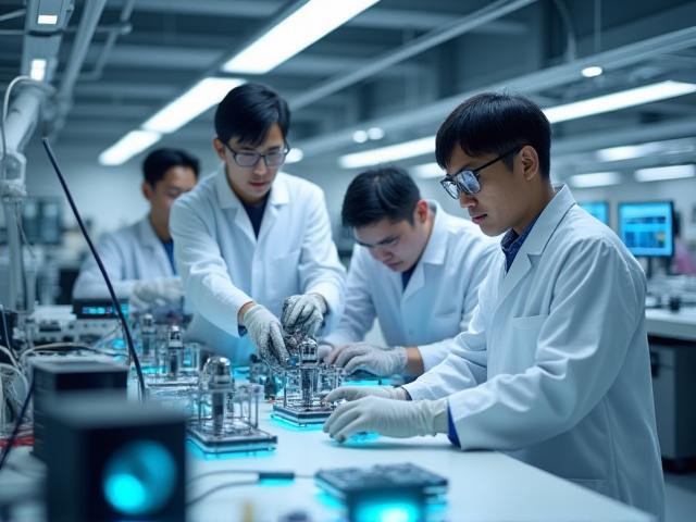 Engineers working in the NipponFutureTech innovation lab
